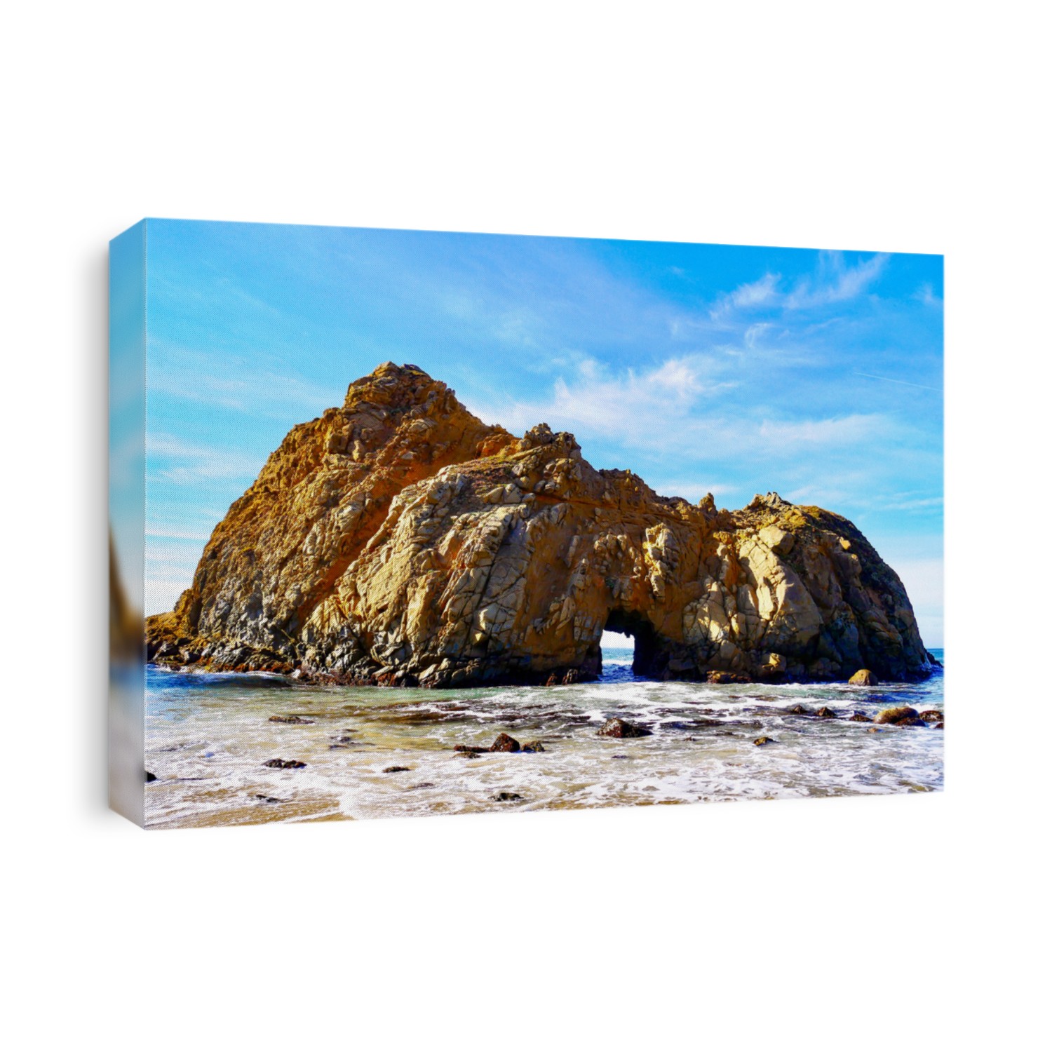 Pfeiffer Beach Keyhole Rock. Big Sur, Monterey County, California, USA.