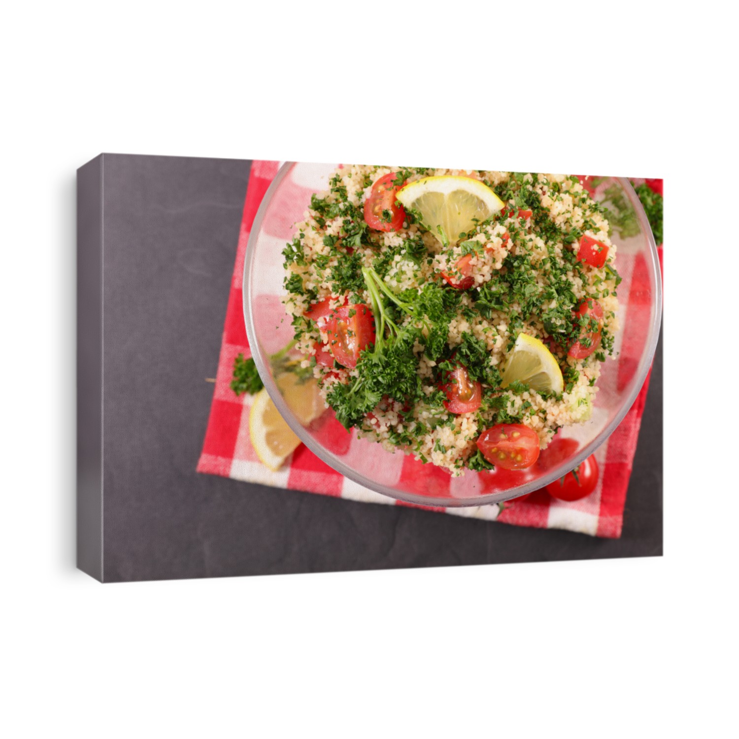 tabbouleh, top view